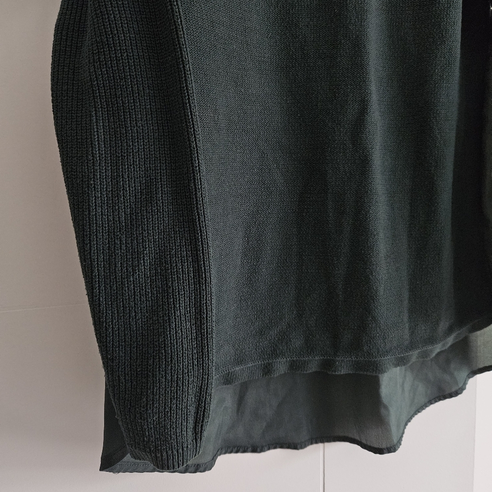 Ricki's S gorgeous Bejeweled Knit Top Pullover Sweater Hi-Lo Cotton Blend Small - Picture 4 of 11